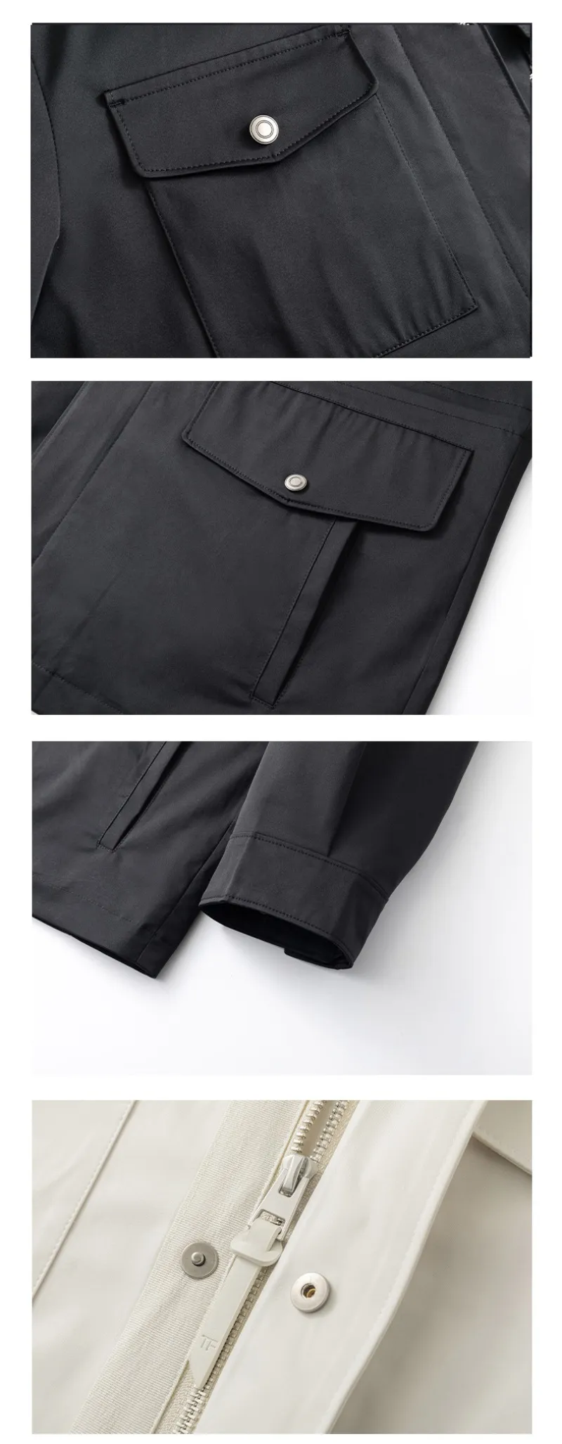 Long Compact Jacket Men's Compact Nylon Windproof Waterproof Casual Hunting Jacket TF1289 ...