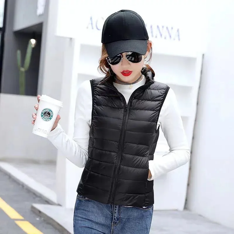 Giubbotti Senza Maniche Ultra Chiaro Giacche Da Donna Inverno