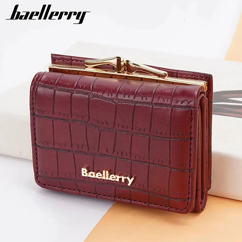 Baellerry Short Women Wallet Coin Pocket Pattern Female Purse Hasp Card ...