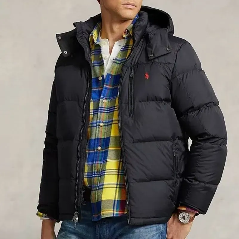 Doudoune Hiver Homme Chaude - Remplissage Duvet 90%, Coupe-vent Imperméable, Légère, Plusieurs Coupes