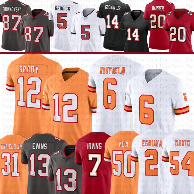 Bucky Irving, Baker Mayfield, Mike Evans, Emeka Egbuka, Tom Brady