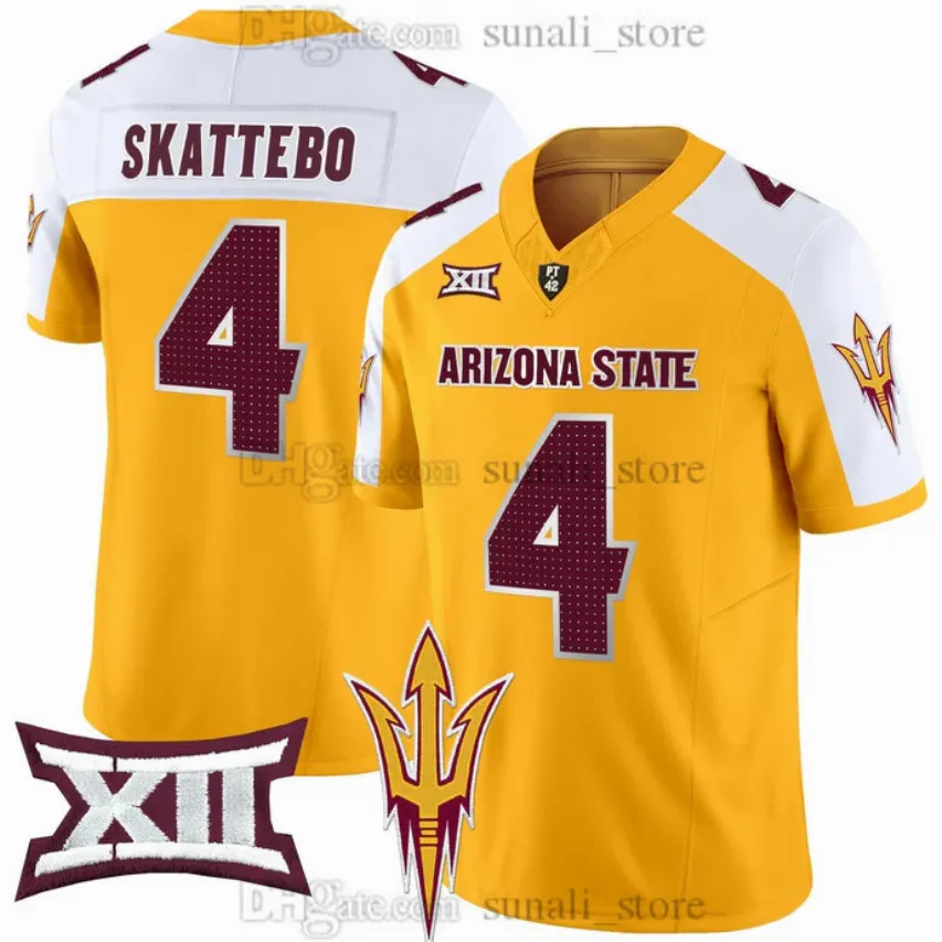 4 Cam Skattebo Jersey Football 2026 Men's Arizona State College