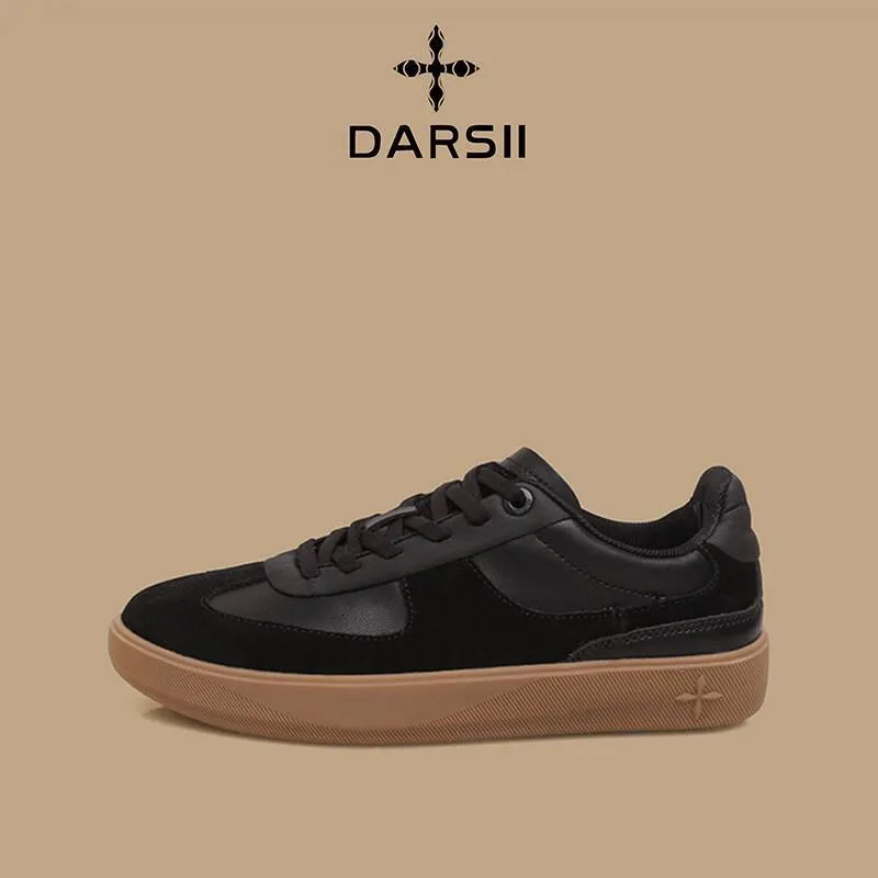 DARSII Training voor mannen en vrouwen, nieuwe, antislip, slijtvaste damesschoenen van echt leer, plat en ademend_voghion.com