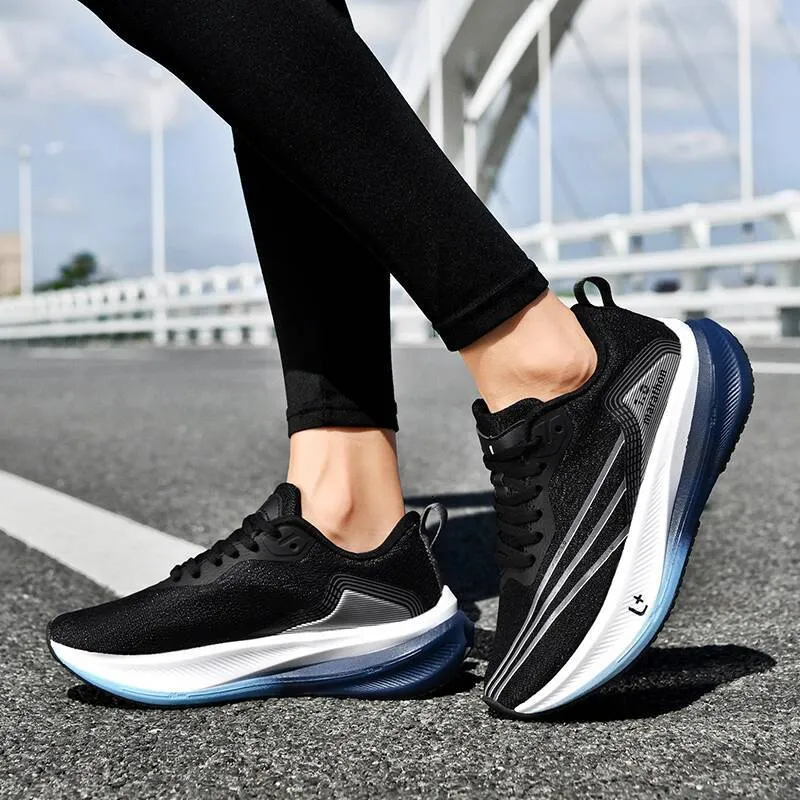ONKE Running Women Autumn Lightweight Breathable Shock Absorption Mesh Sports Men Thick Bottom Non-slip Wear-resistant_voghion.com