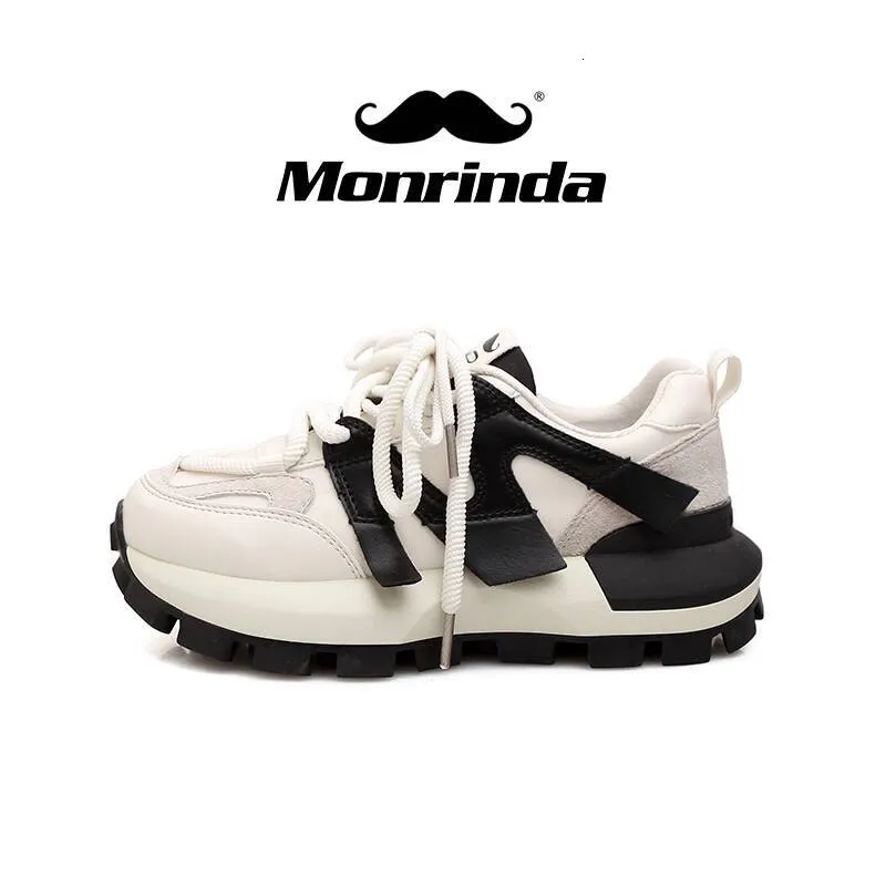 Mirinda Dad For Women New Spring Summer Thick Sole Height Increasing Genuine Leather Women's Shoes Versatile Fashion_voghion.com