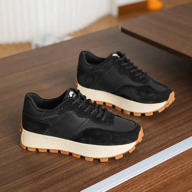 Chaussures de sport décontractées légères en cuir véritable Mirinda Forrest Gump 2025, style rétro, à semelle épaisse, pour couples et papas._voghion.com
