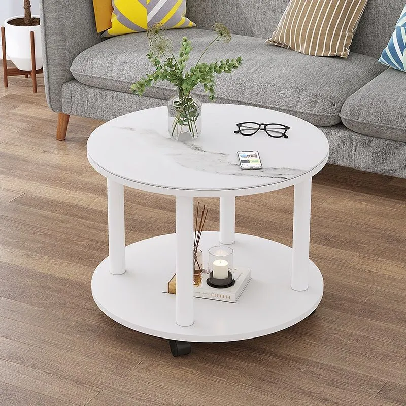 Libreria per bambini con ruote D 40 cm in legno bianco e grigio - Kids