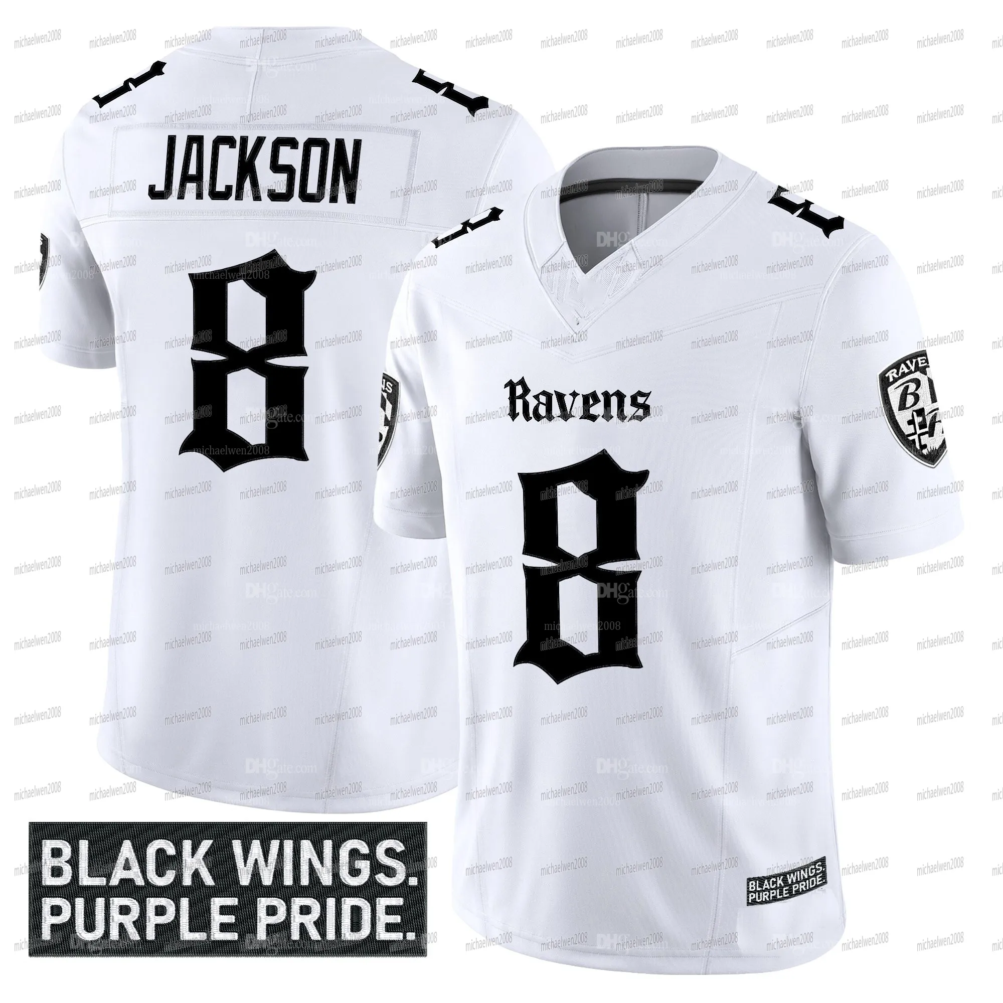 Kob 8 Lamar Jackson Raven 2025 Gothic Nevermore From