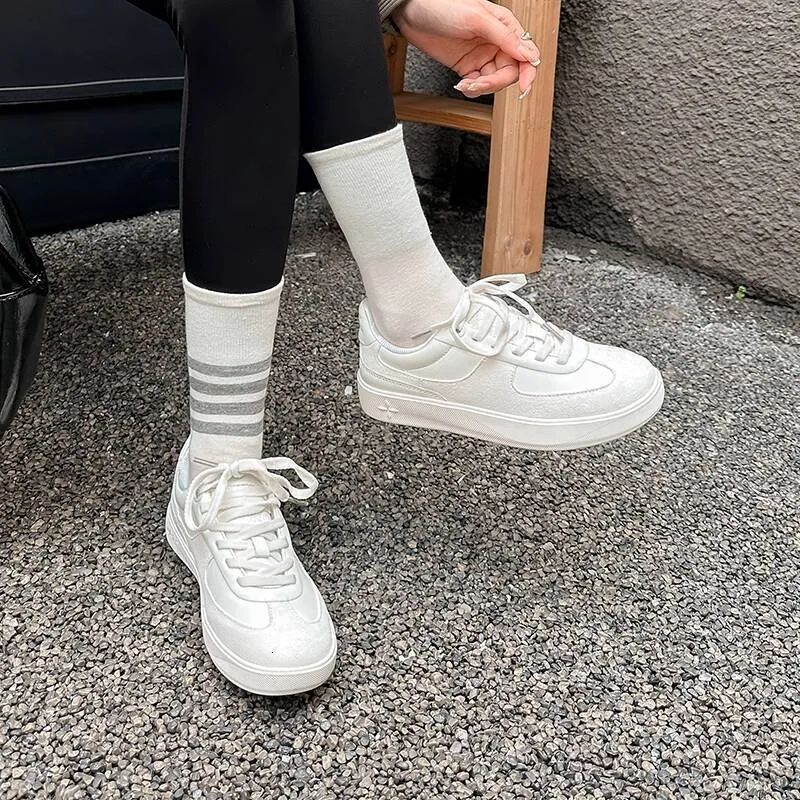 DARSII Training voor mannen en vrouwen, nieuwe, antislip, slijtvaste damesschoenen van echt leer, plat en ademend_voghion.com