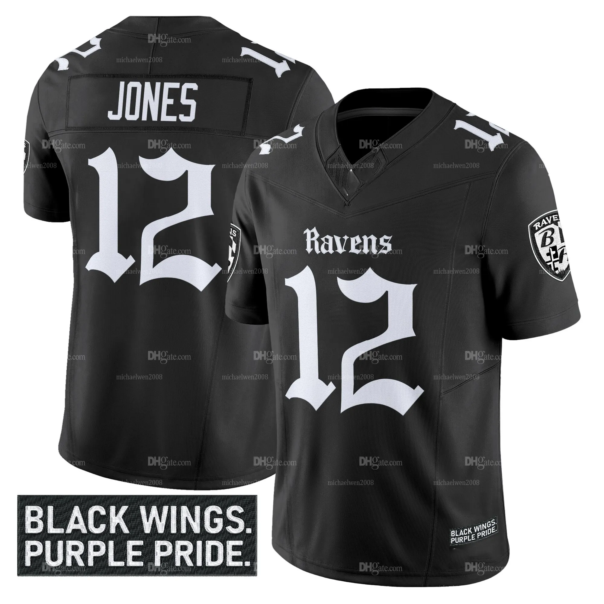 the ravens Big Silhouette Trainer 　kj着用 Kob 8 Lamar Jackson Raven 2025 Gothic Nevermore From