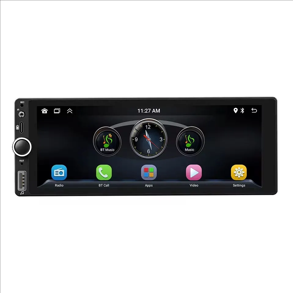 Portable 6.86" Car Stereo With Wireless Carplay & Android Auto – Touch Screen GPS Radio