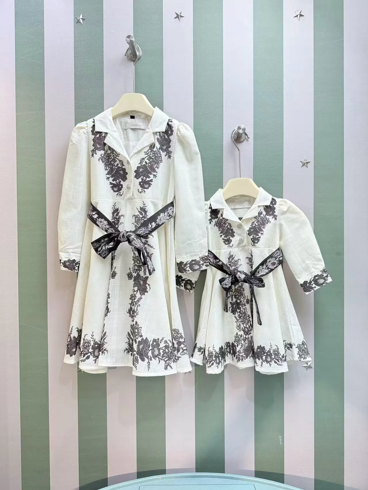 green emerald velvet dress Fall Floral Dress 6M main image 0