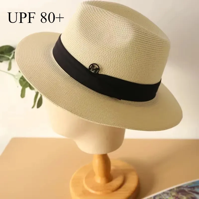 Big Size XL 63cm Travel Panama Hats Wide Brim Straw... From  display picture 1