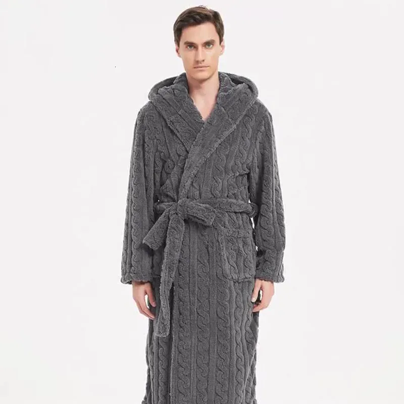 Jama Robe Men The Fall and Winter Men's Warm Robe Pajamas Couple Robe in Shu Cotton ...