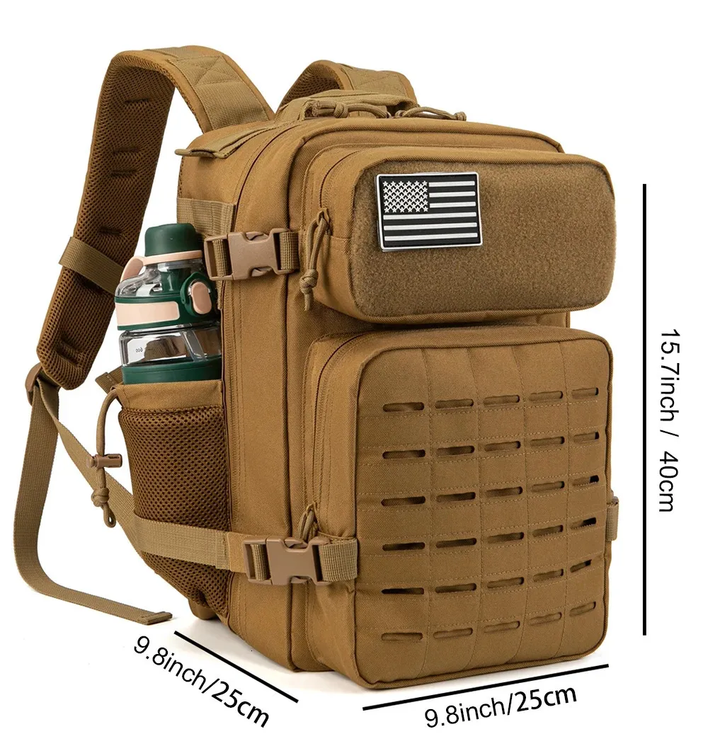 Tactical Backpack 25l For Hiking Survival And Outdoor Activities_voghion.com