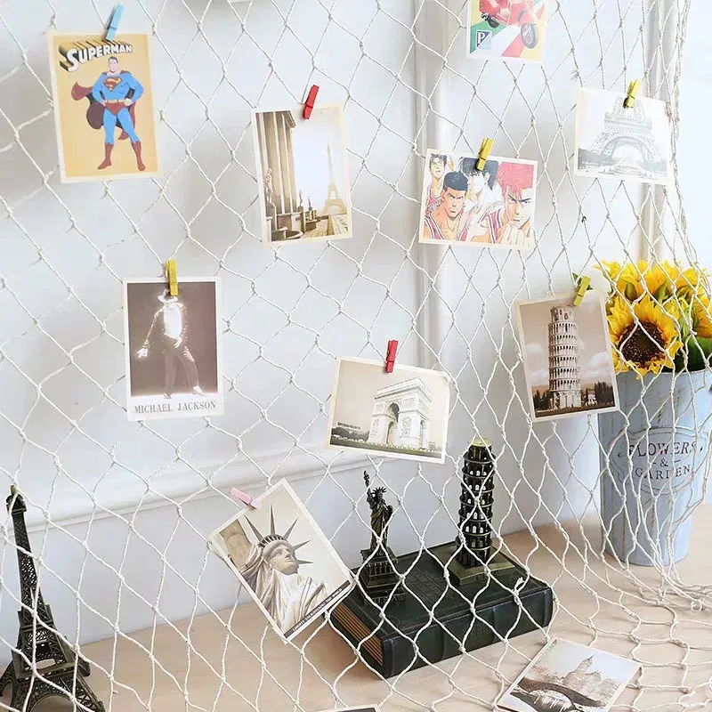 decorative fish net ideas Natural Fishing Decor with Shells 79 Inch Beach Theme Decor for Party Home Bedroom Wall Hanging Net Decorations adding a unique and textured background 12 Best Fishing Net Decor