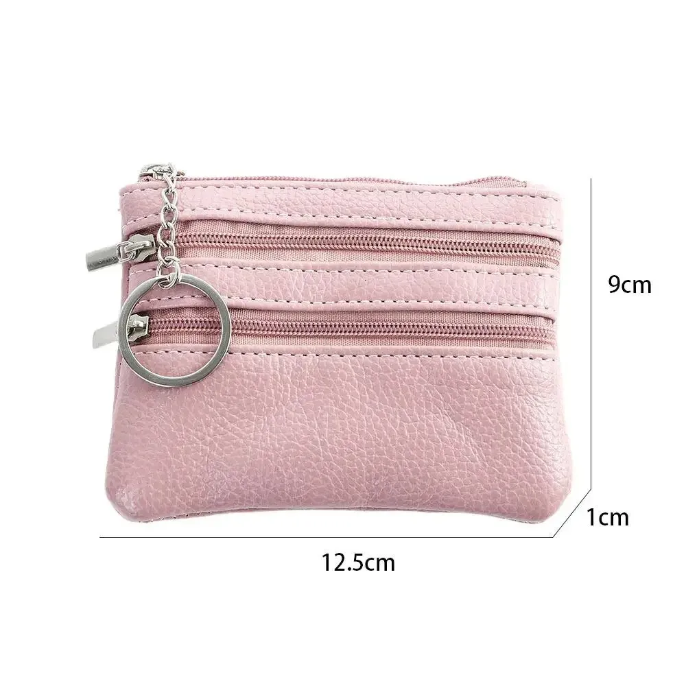 ✓ DHgate 패션 가죽 코인 지갑 여성 소규모 지갑 교체 지갑 미니 지퍼 머니 백 아동 렌스 포켓 지갑 키 홀더 250903 |  다양한 동전지갑