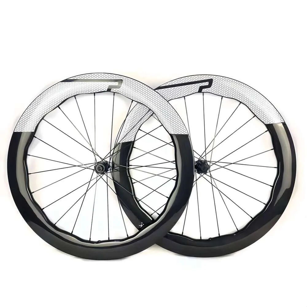 700C Carbon Road Bicycle Wheels Set Tubeless Tubular Wheel Rim With V ...