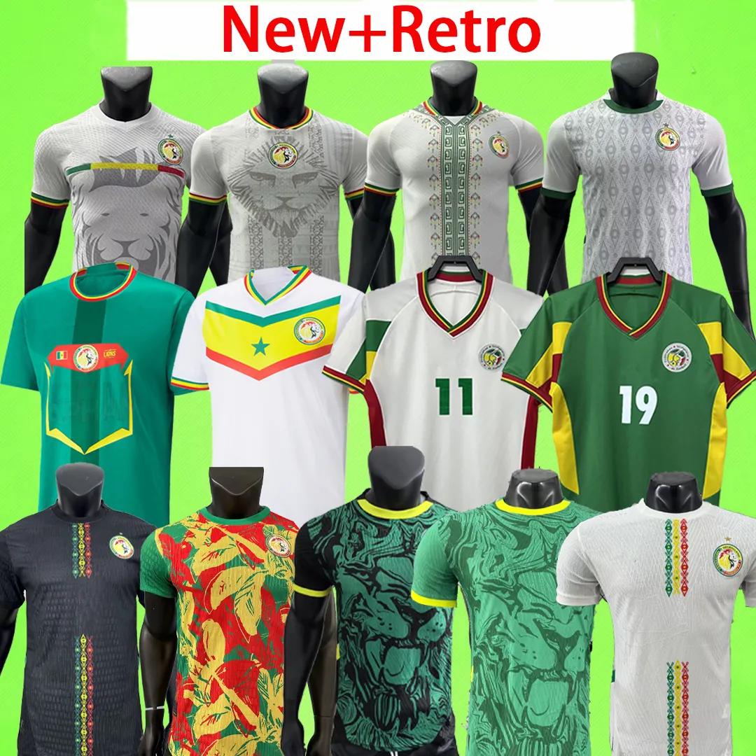New+ Retro 2026 Senegal Soccer Jersey Men 24 25 26 National Team