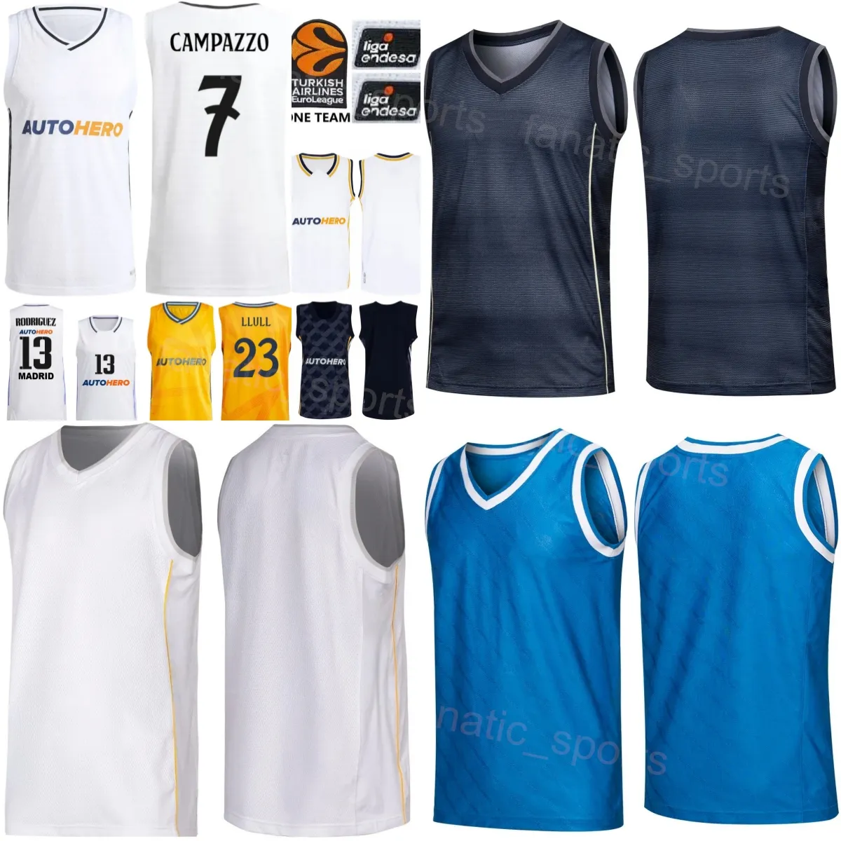 Ahorra a lo Grande en Compras al por Mayor de Camisetas Baloncesto España  Jersey De Baloncesto Deck Gabriel #14, Hezonja #11, Campazzo #7, Tavares