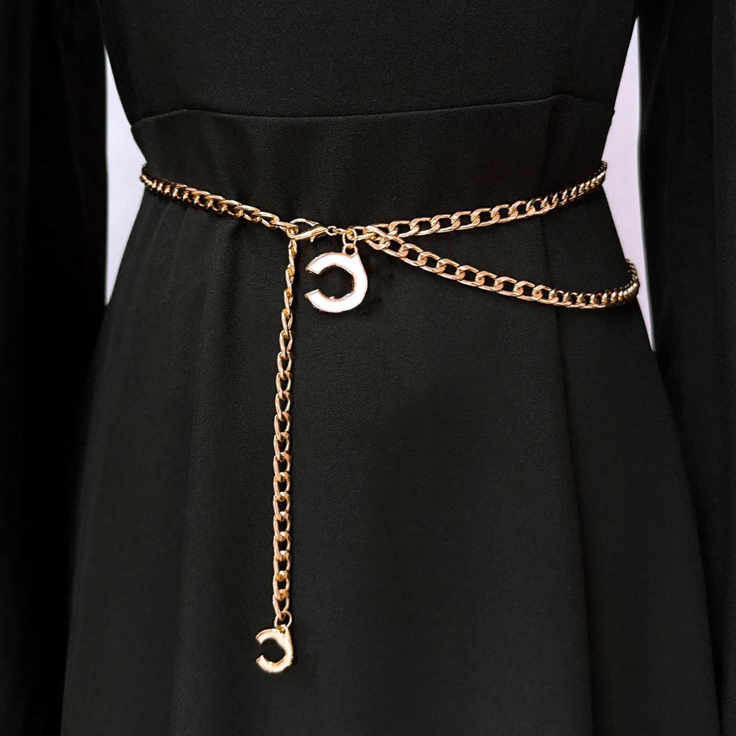 gold chain belts for dresses KALIONE Women's Waist Belts, Multilayer Decorative Wedding Dress Link Belt Adjustable Metal Cowgirl Belt Waistband Plus Size Waist Chain Women Girls Pants at Amazon Women's Clothing store The ultra adjustable design is easily suited for high Suyi Chain Belt for Women