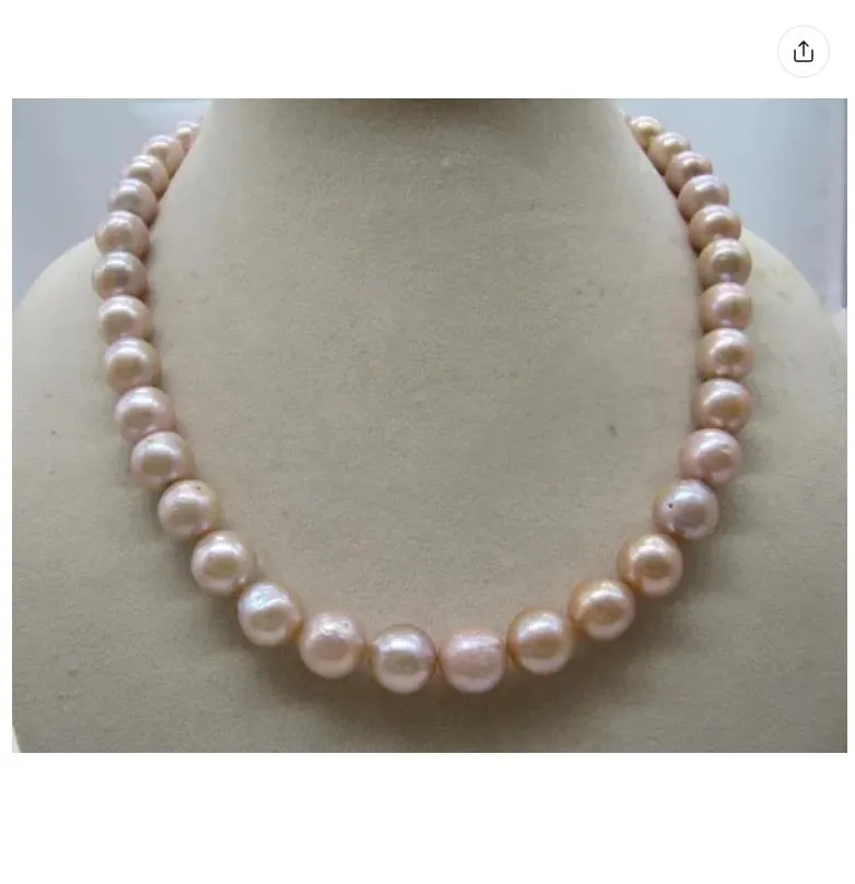 thumbnail image 2 of Skysk 18" Gray Shell Pearl Necklace, Bracelet & Earrings Set – Silver Plated, Handmade 2 of 6