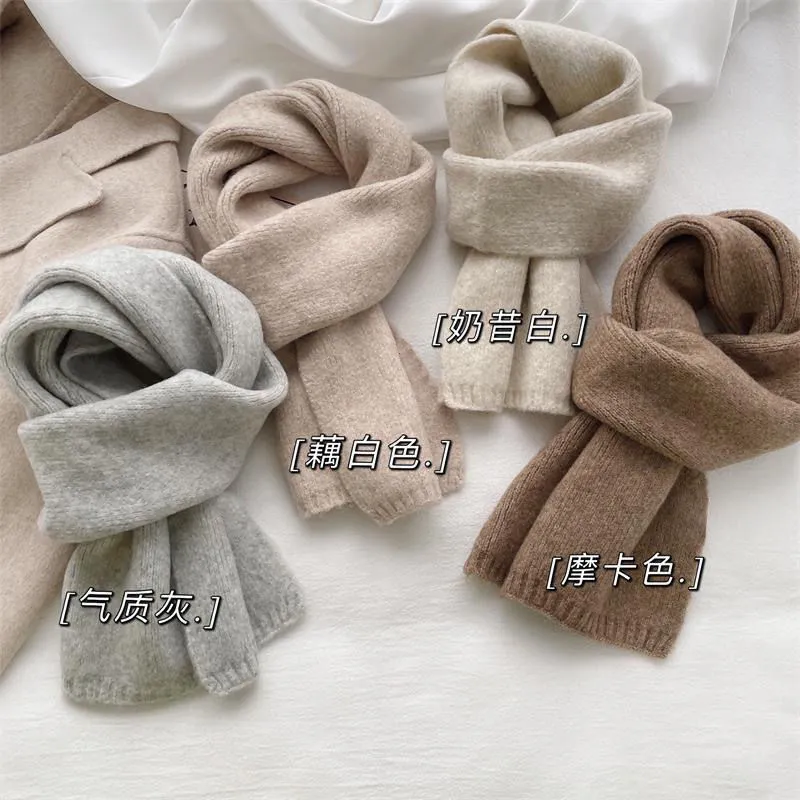 Korean Style Knitted Woolen Scarf For Winter For... From Fst1314, $74. ...