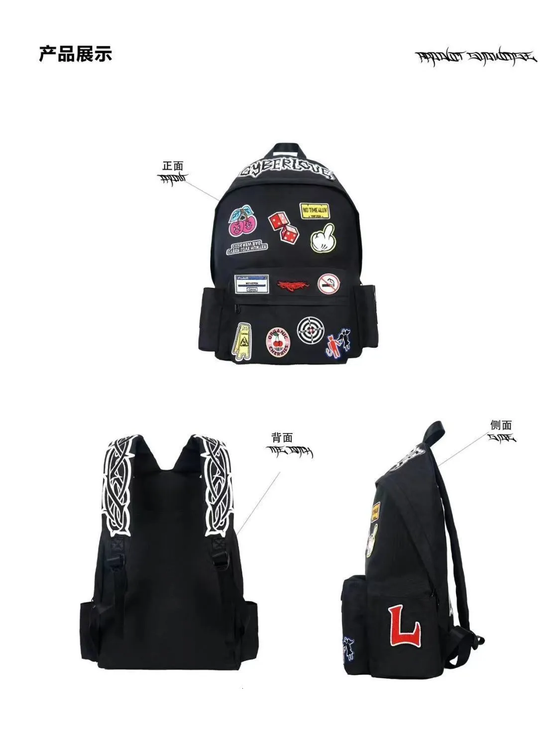 Y2K Streetwear Backpack Large Capacity Schoolbags From Camebag