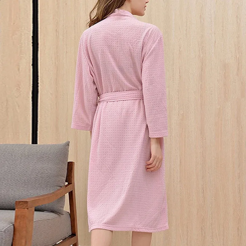 ladies waffle dressing gown LMSXCT Waffle Knit Lightweight Kimono Spa & Bath Robes for Women Solid  Color Robe Soft Comfy Bathrobe with Pockets Gray at Amazon Women's Clothing  store