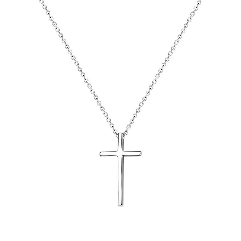 Wholesale 925 Sterling Silver Christian Jesus Cross Pendant Necklace ...
