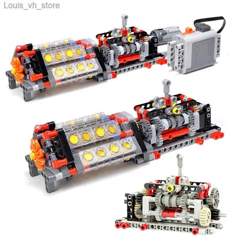 Toy Car Reverse Engineering MOC Creative Six-Speed Transmission Reverse Gear Model, DIY Assembly ...
