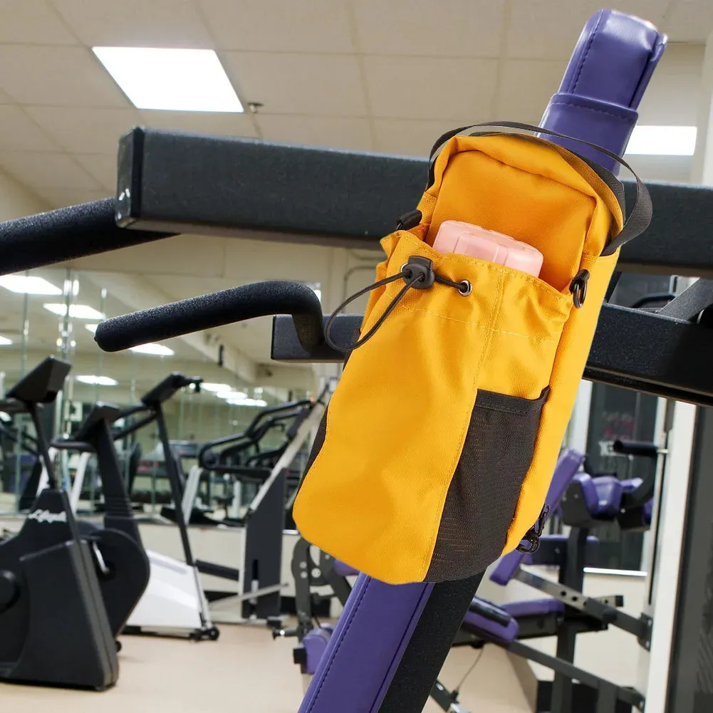 Sac De Sport Magnétique Avec Porte-Bouteille 1-1,5 L – Aimants Puissants, Sangle Réglable, Poches Pour Téléphone Et Clés – Idéal Pour Salle De Sport