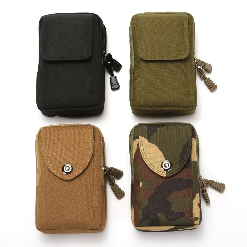 Tactical Nylon Key Bag Coin Purse – Small Molle Pouch – EDC Belt Waist Pack For Women