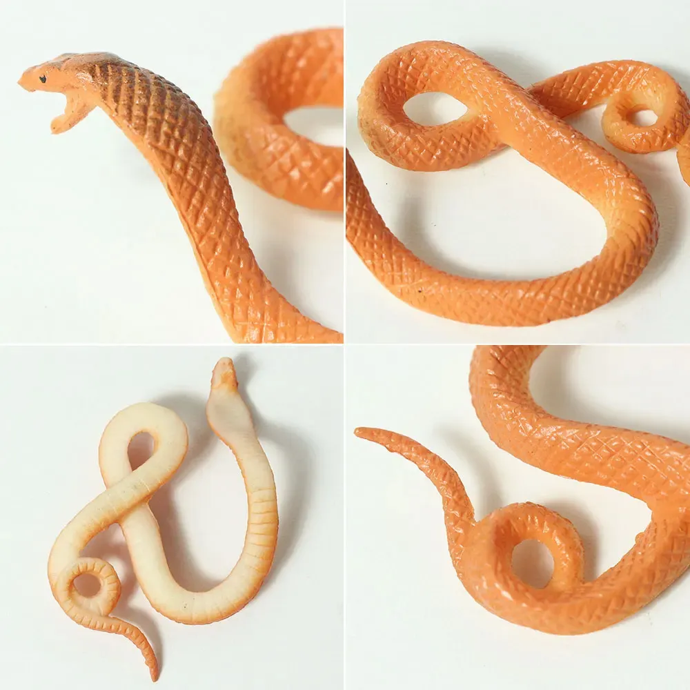 Serpiente Elástica Realista De Goma – Modelo De Pitón Para Bromas Y Jardín