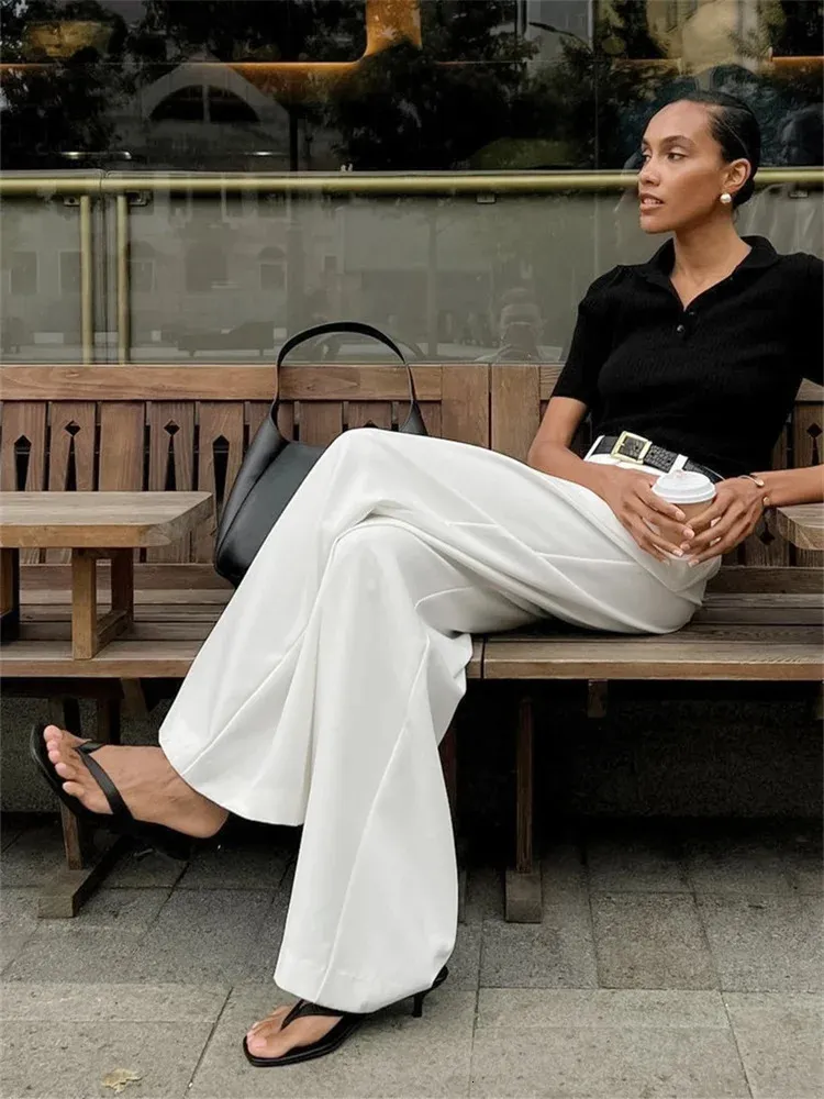 high waisted white dress pants White High Waisted Dress Pants & Trousers for Women