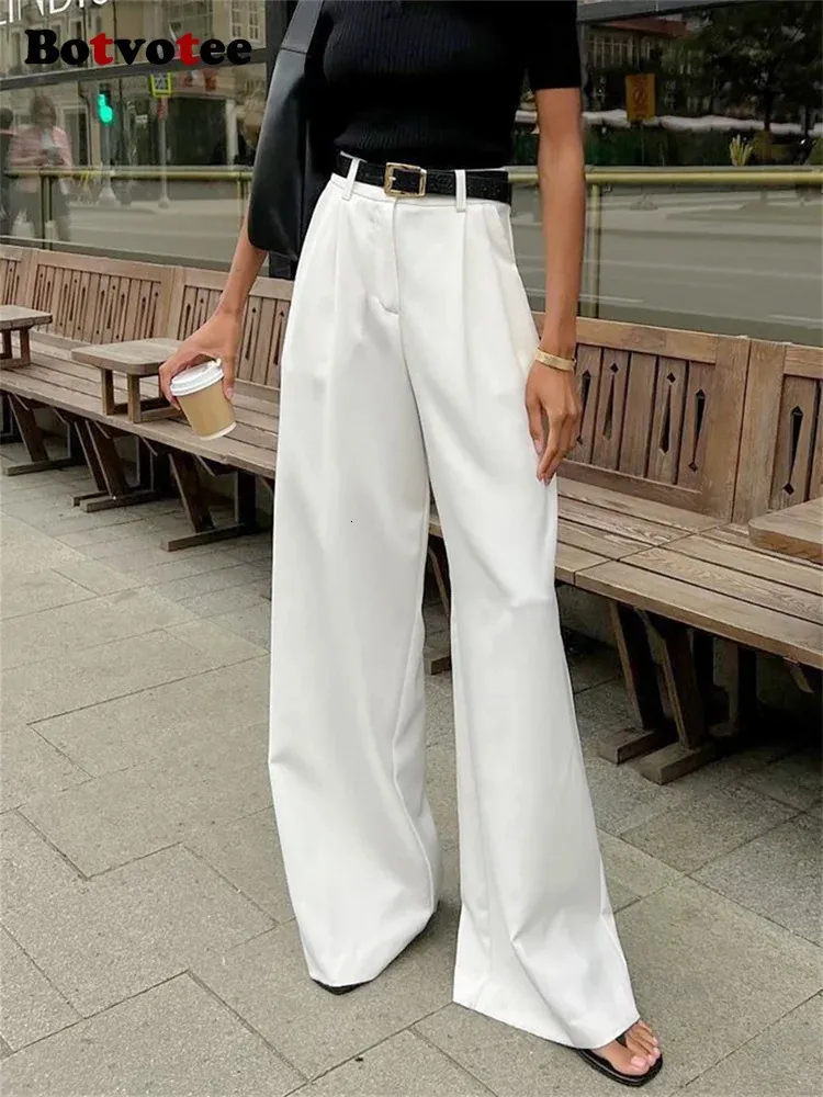 high waisted white dress pants Men Suit Pants Solid Baggy Casual Wide Leg Trousers High Waist Straight  Bottoms Black S at Amazon Men's Clothing store