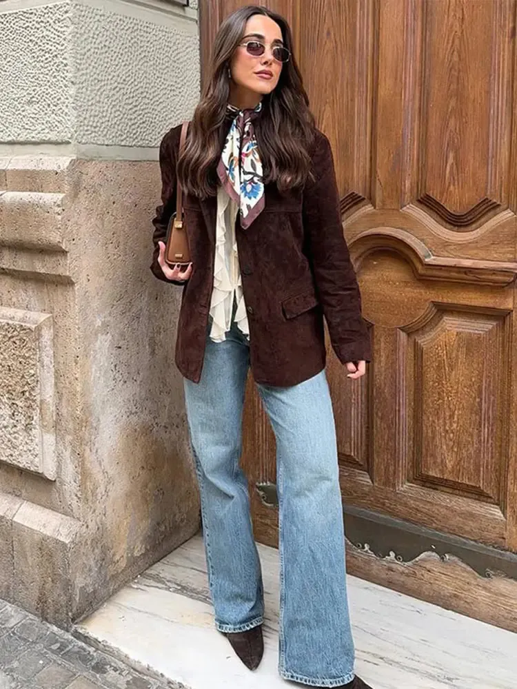 Pelle Scamosicata - Giacche Da Abito E Blazer Da Donna / Tailleur E Giacche Da D
