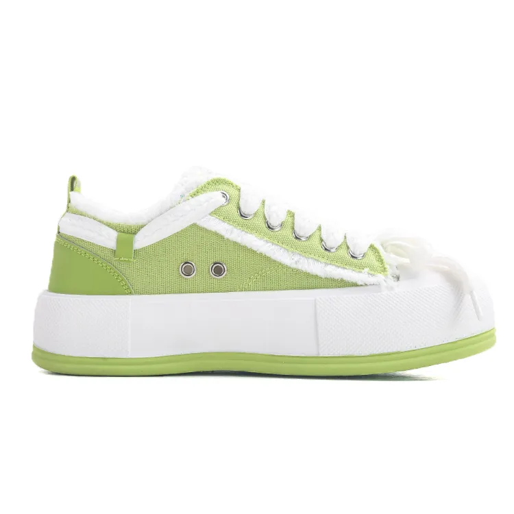 Canvas Women's Slippers, Four Season New Styles, Open Mouth, Thick Soled, Smiling Face Shoes, Designer Sports Shoes_voghion.com