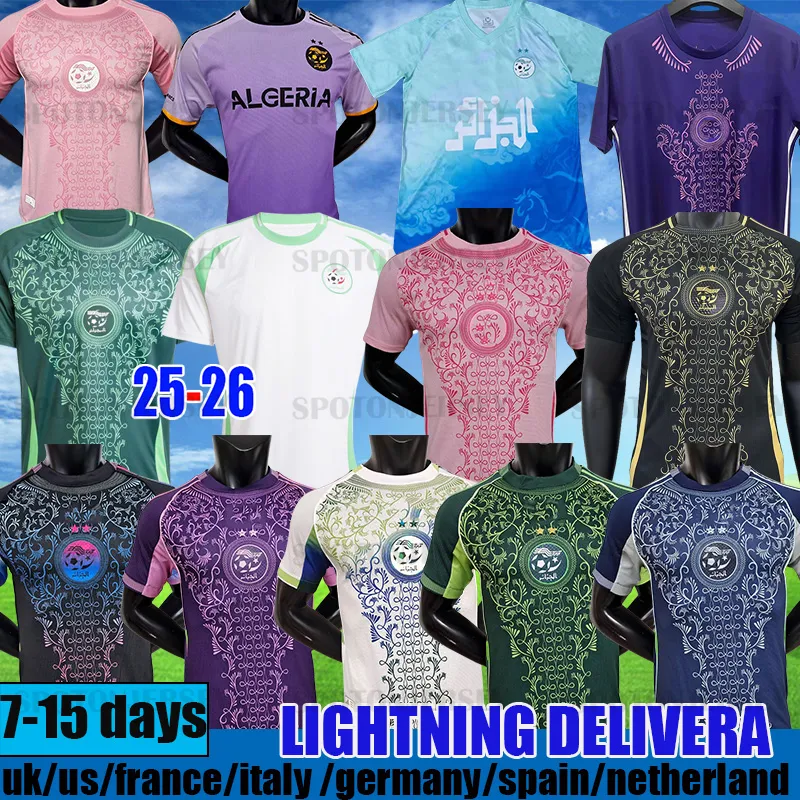 Algeria Soccer Jersey 2025/26 BENRAHMA, MAHREZ, BENNACER