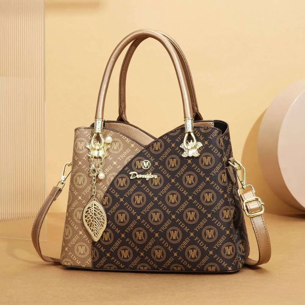 Printed Small PU Tote Shoulder Bag with Hasp Closure for Women Career ...