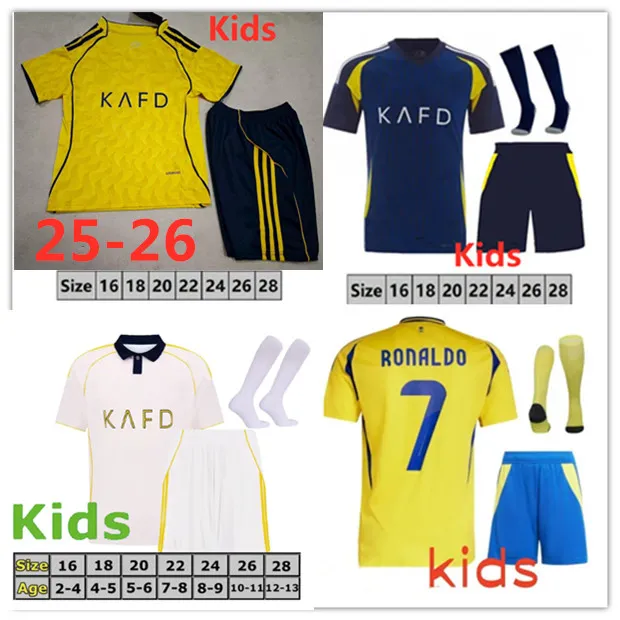 Save Big on Bulk Ronaldo Al Nassr Jersey Christian Ronaldo Jersey Style  Kids Soccer Kit: Lightweight Uniform, Youth Sizes, Breathable Fabric,  Perfect