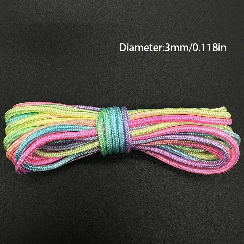 Rainbown Ropes Rainbow Rope 7 Strands 5m 10m 31m Diameter 2mm 3mm 4mm Parachute Rope ...