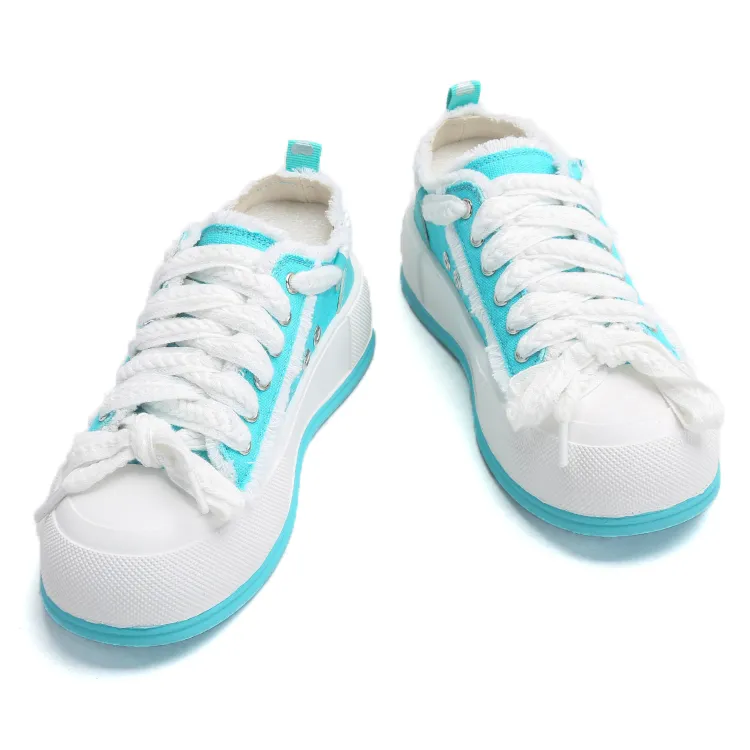 Thick Soled Casual Canvas For Women New Summer Breathable White Comfortable And Versatile Sports Niche Board Designer_voghion.com