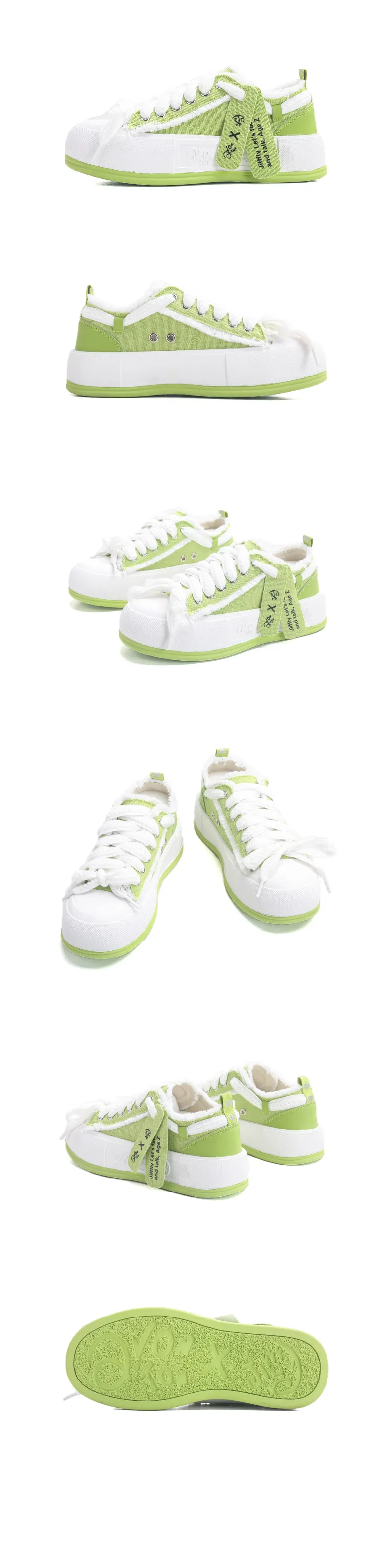 Canvas Women's Slippers, Four Season New Styles, Open Mouth, Thick Soled, Smiling Face Shoes, Designer Sports Shoes_voghion.com