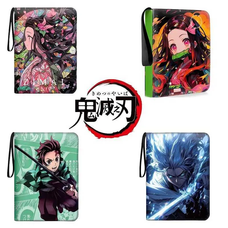 Card Album Book Demon Slayer Card Tanjirou Nezuko Zipper Binder