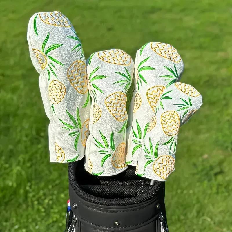 Tropical Pineapple Leaf Pattern Golf Club Head Cover Durable ...