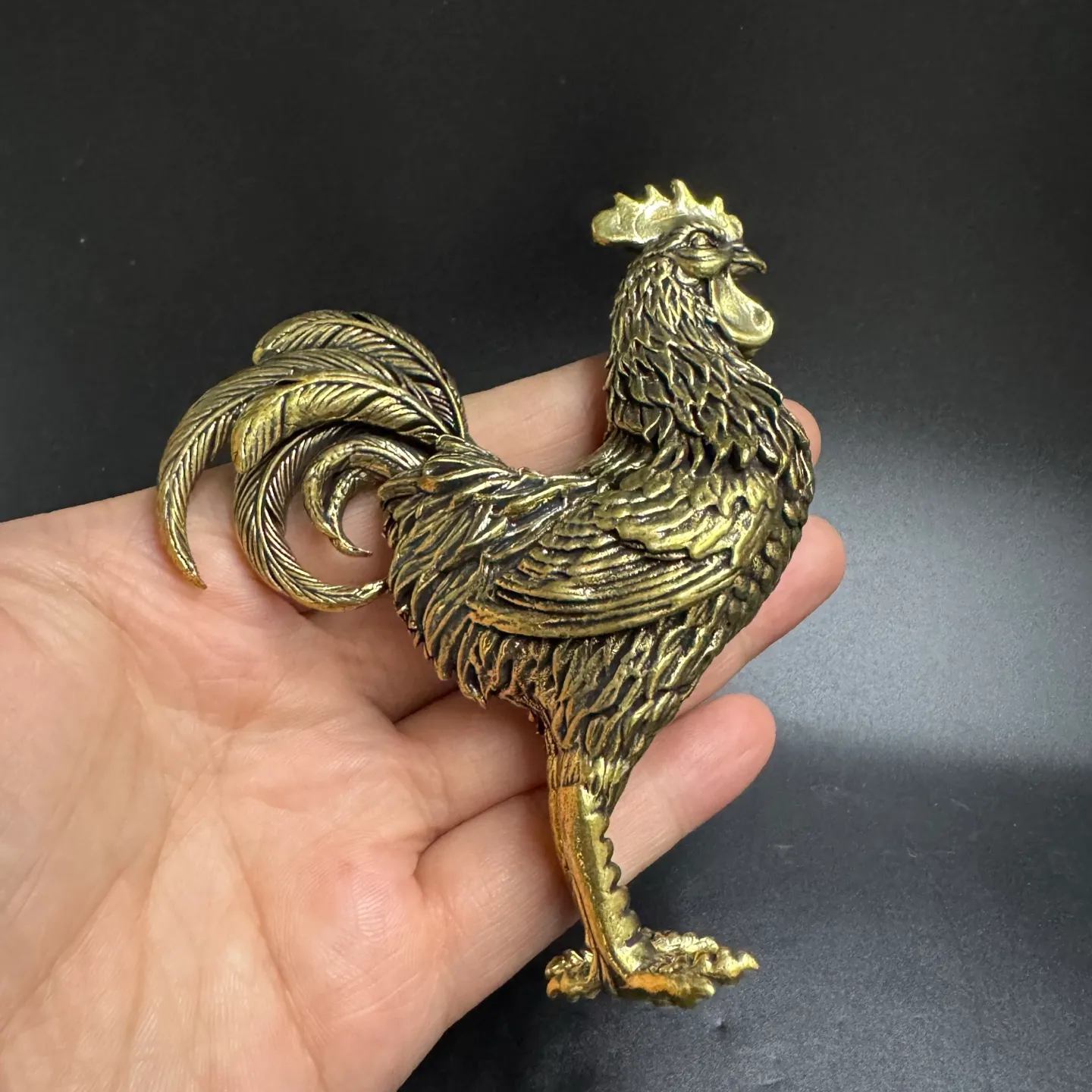 Oude Chinese Feng Shui Messing Dierenriem Jaar Aap Standbeeld Sculptuur Ornament kopen vanaf een prijs van 2.32