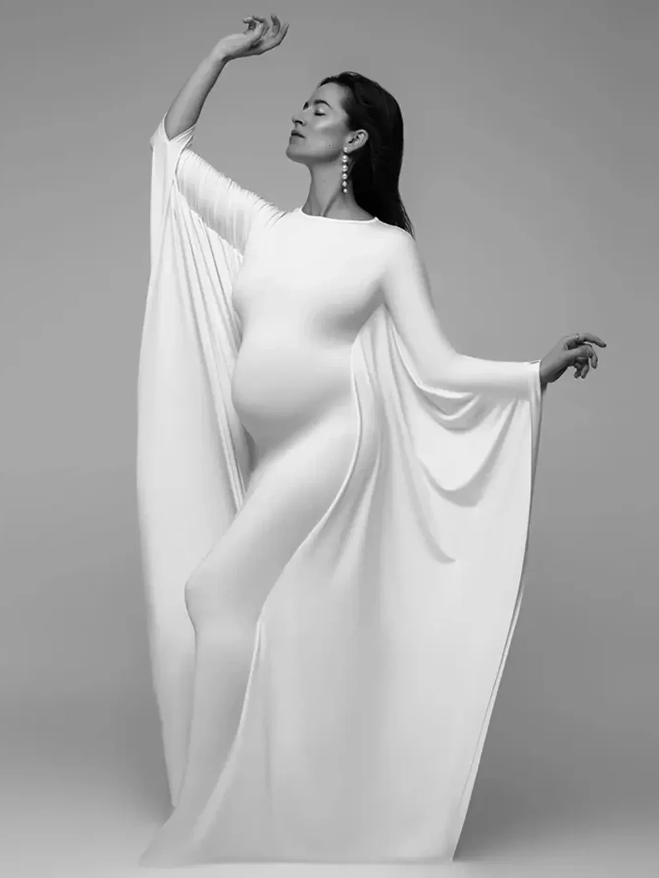 white long sleeve bodycon maternity dress White Ribbed Maternity Seamless Fitted Dress  PinkBlush