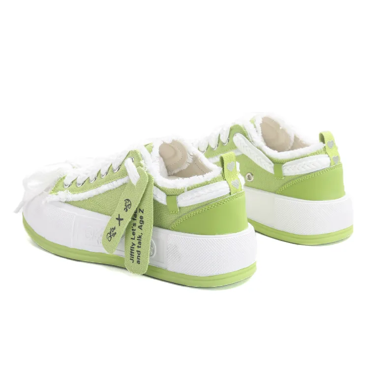 Canvas Women's Slippers, Four Season New Styles, Open Mouth, Thick Soled, Smiling Face Shoes, Designer Sports Shoes_voghion.com