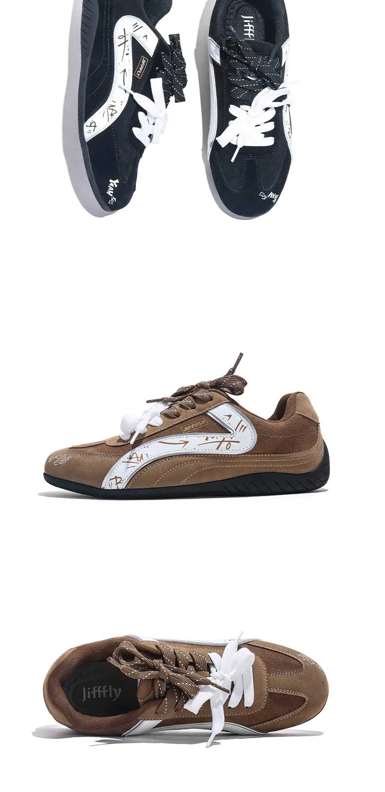 Jifffly Designer Kostenloser Versand Neue hochwertige Outdoor-Vintage-Sneaker Trend Atmungsaktive Freizeitschuhe für Damen Rot_voghion.com